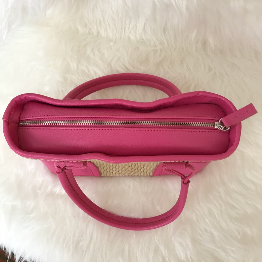 Bath & Bodyworks Straw & Pink Handbag - Picture 4 of 5